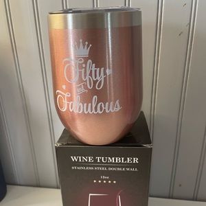 Wine tumbler Fifty is Fabulous